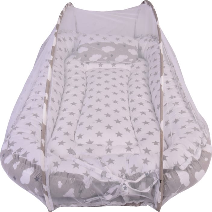 Breathable Cotton Baby Nest Bed | Portable and Safe For Newborn Lightweight & Travel Friendly