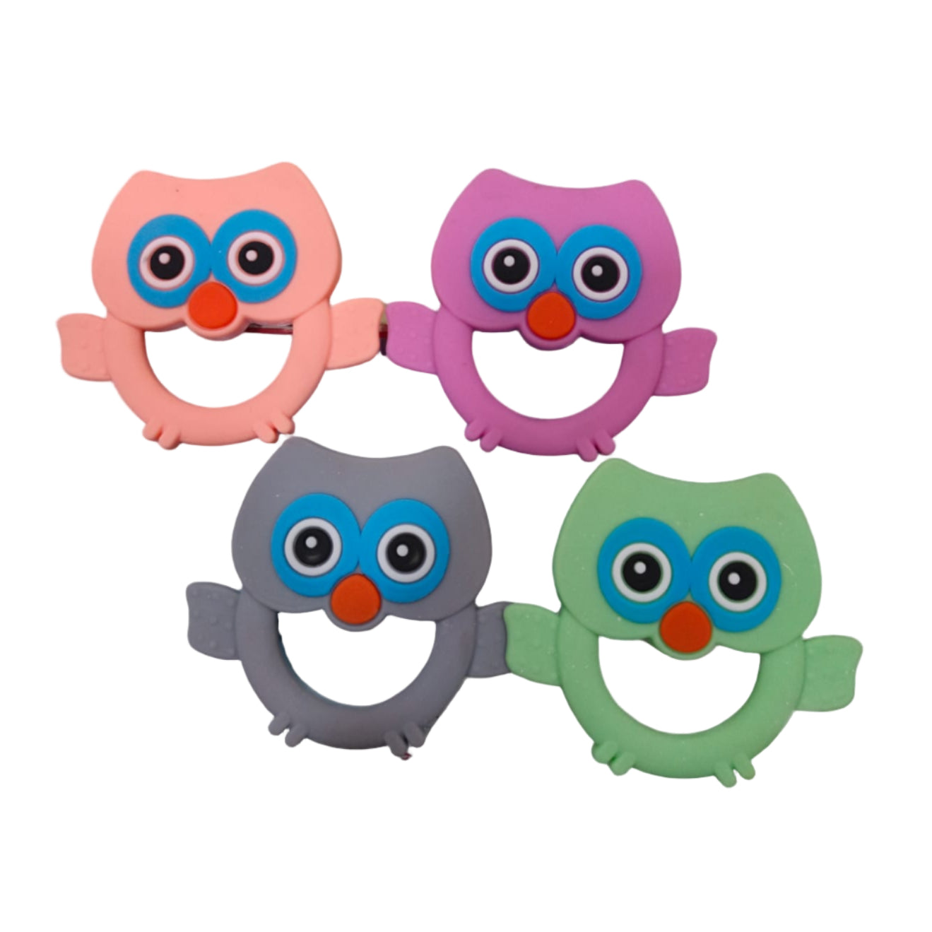 Silicone teethers for children - set of 4