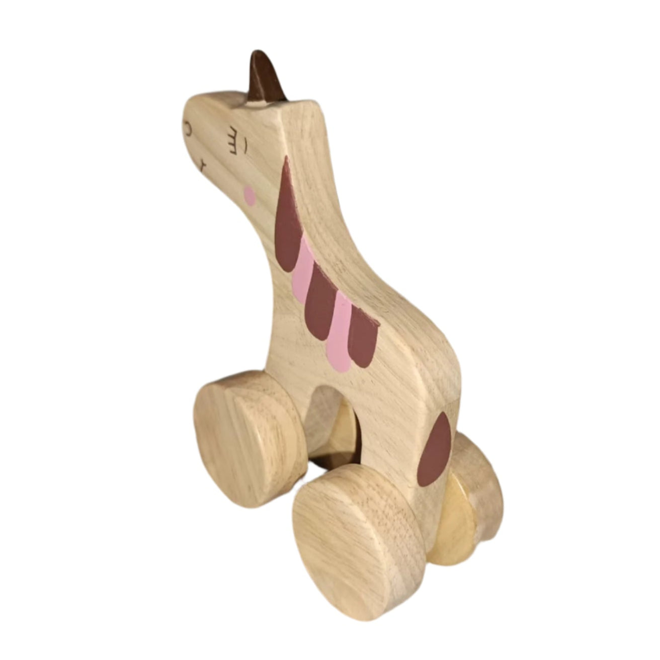 Unicorn Wooden Push Toy – Montessori Baby & Toddler Toy