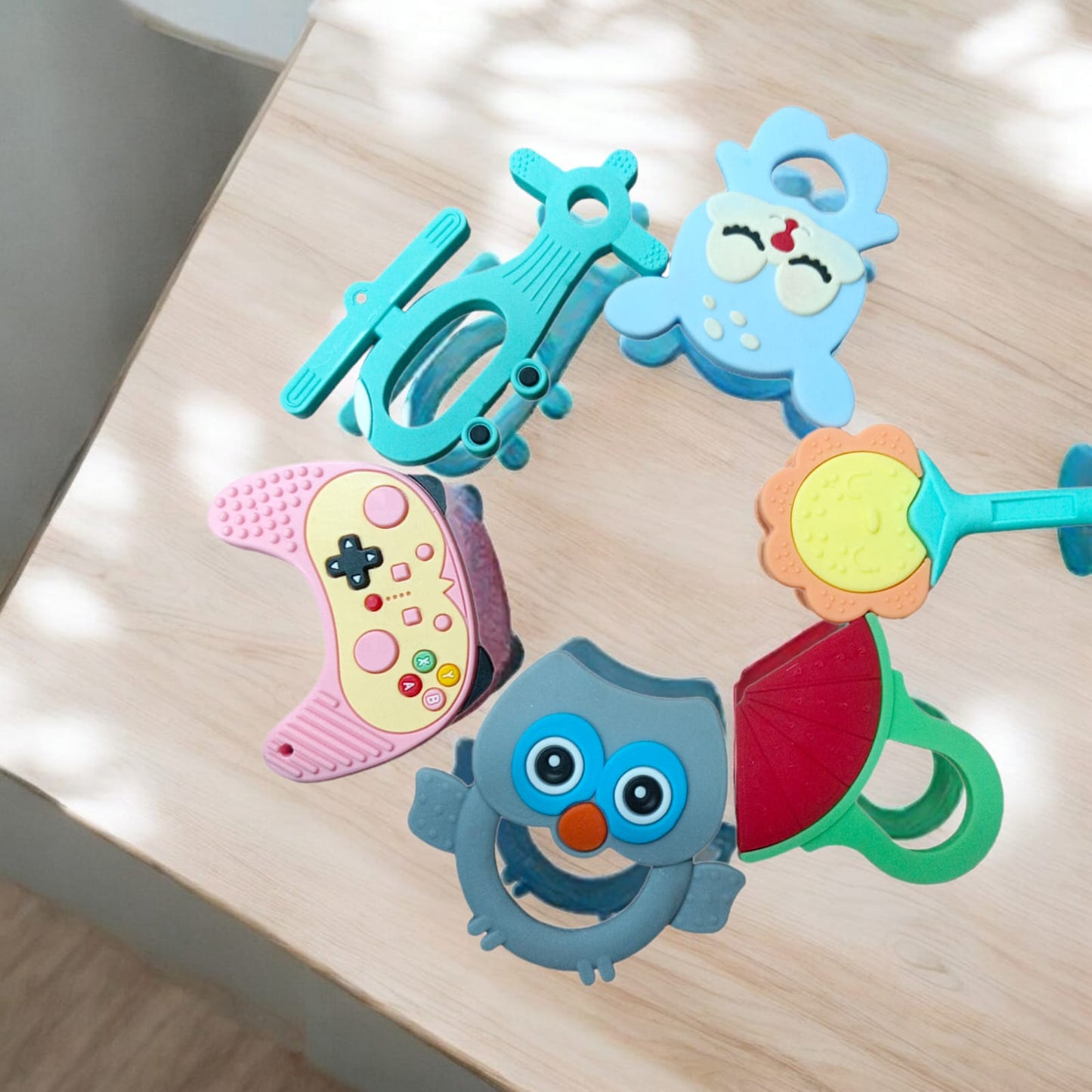 Silicone Teethers 6 Ultimate Premium For Happy, Soothing Relief