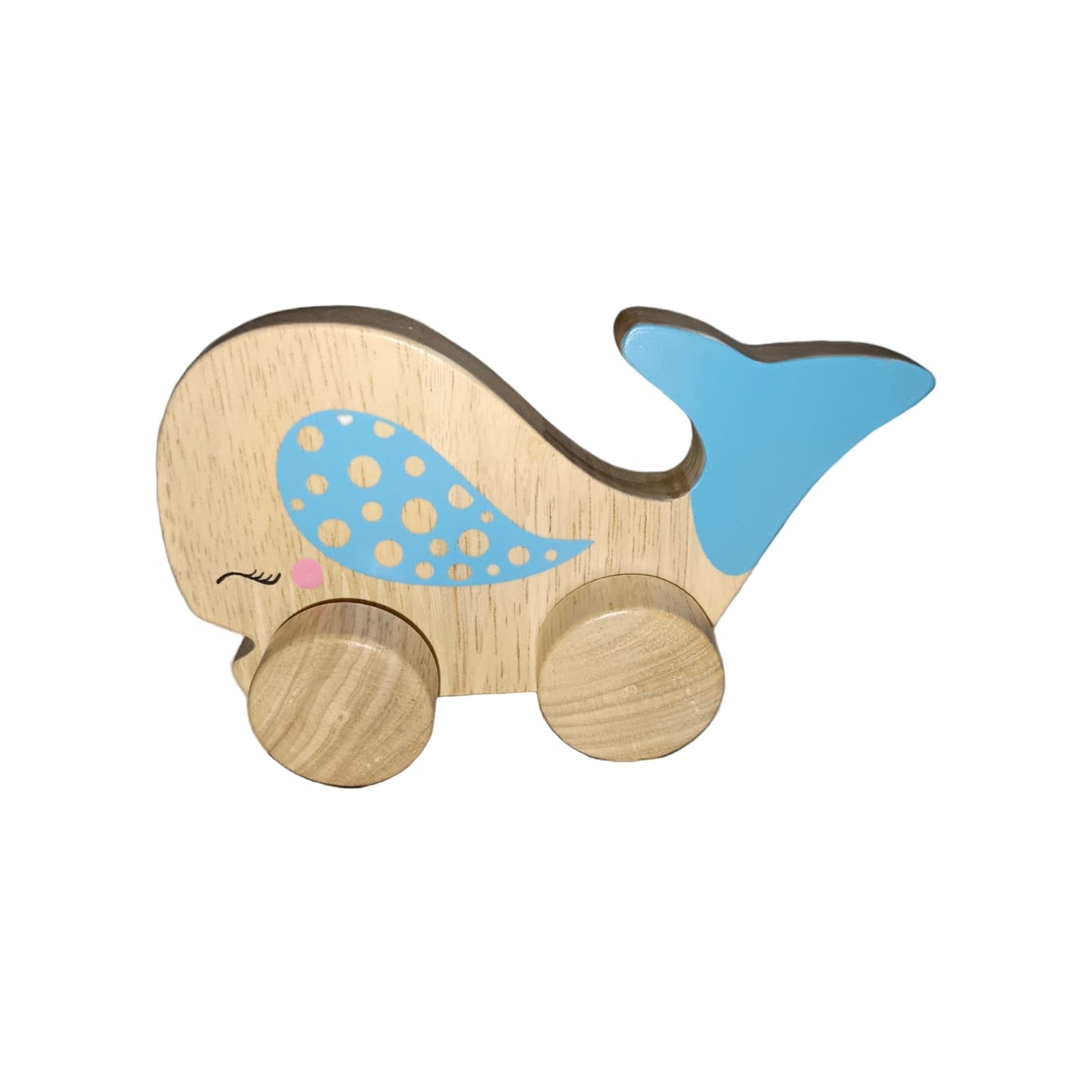 Wooden Whale Push Toy | Montessori Baby & Toddler Toy