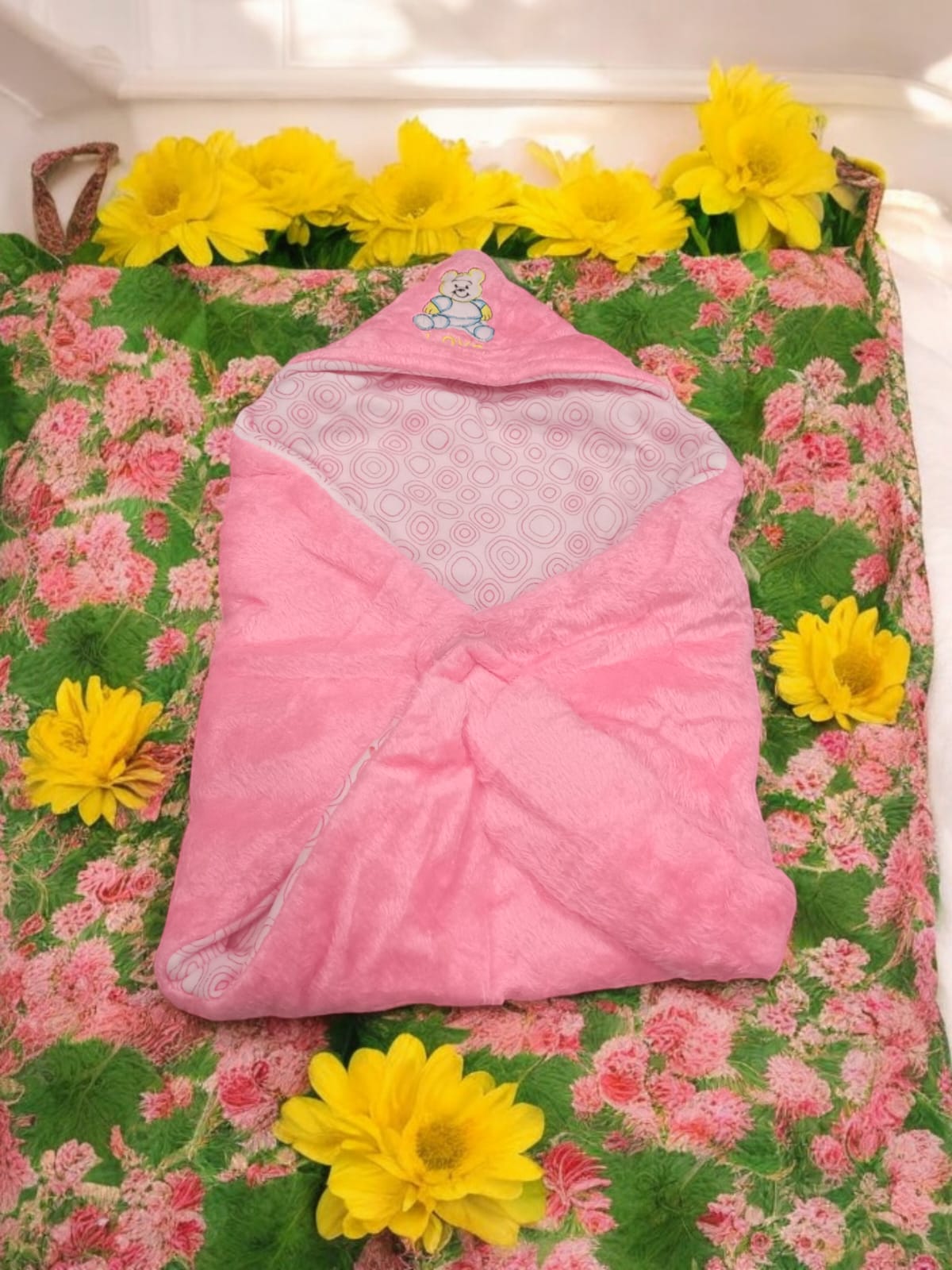 Swaddle Pink Baby Wrap For Newborn And Infants (High Quality)
