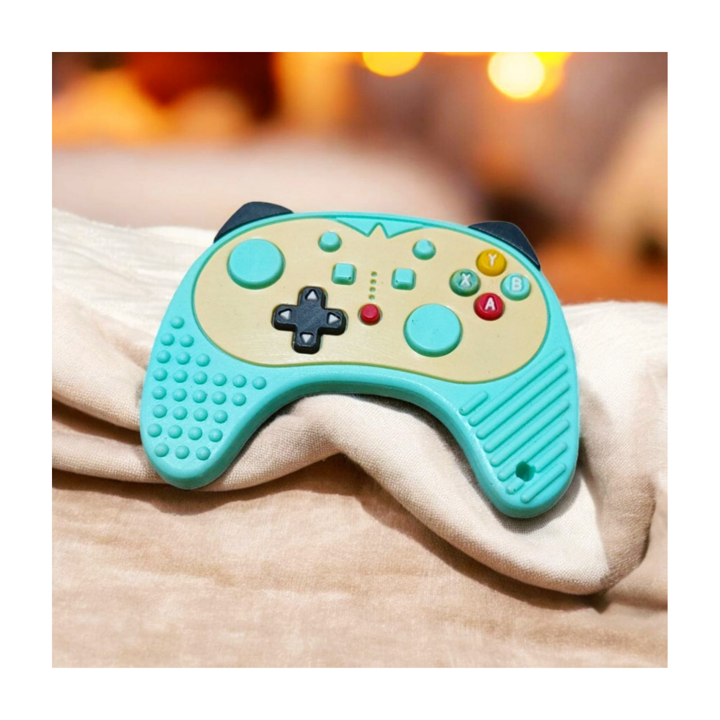 Silicone Teether Playful Remote For Kids - Twin Pack