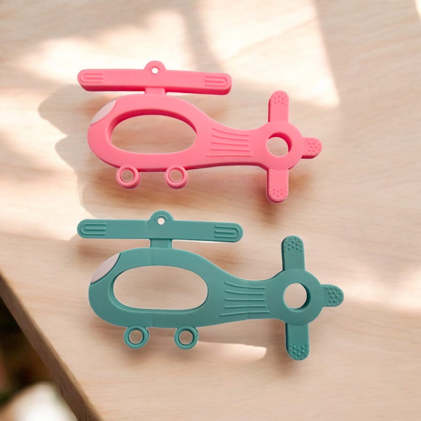 Silicone Teether Helicopter Shape