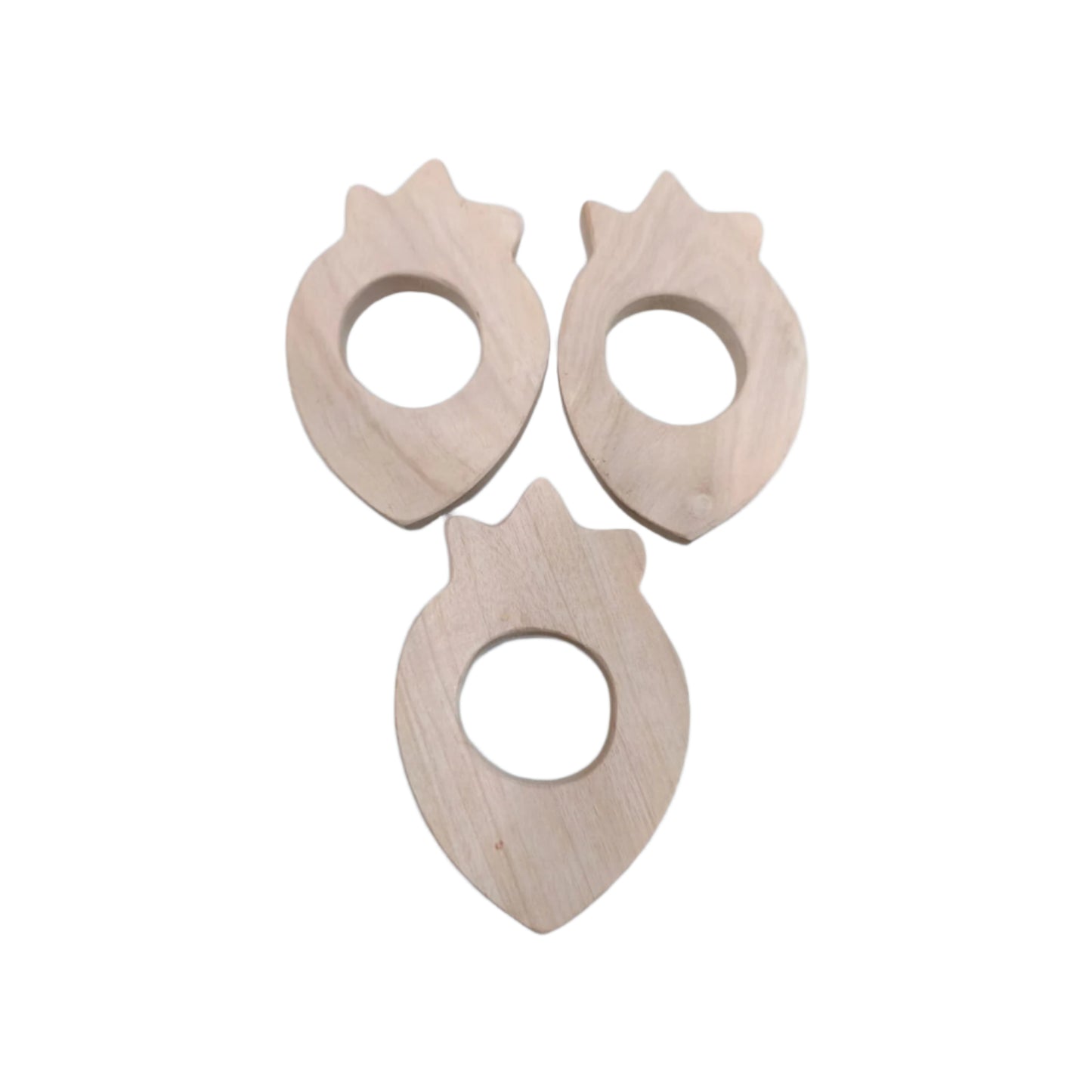 Wooden Pomegranate Teether – Eco-Friendly, BPA-Free & Safe for Infants.
