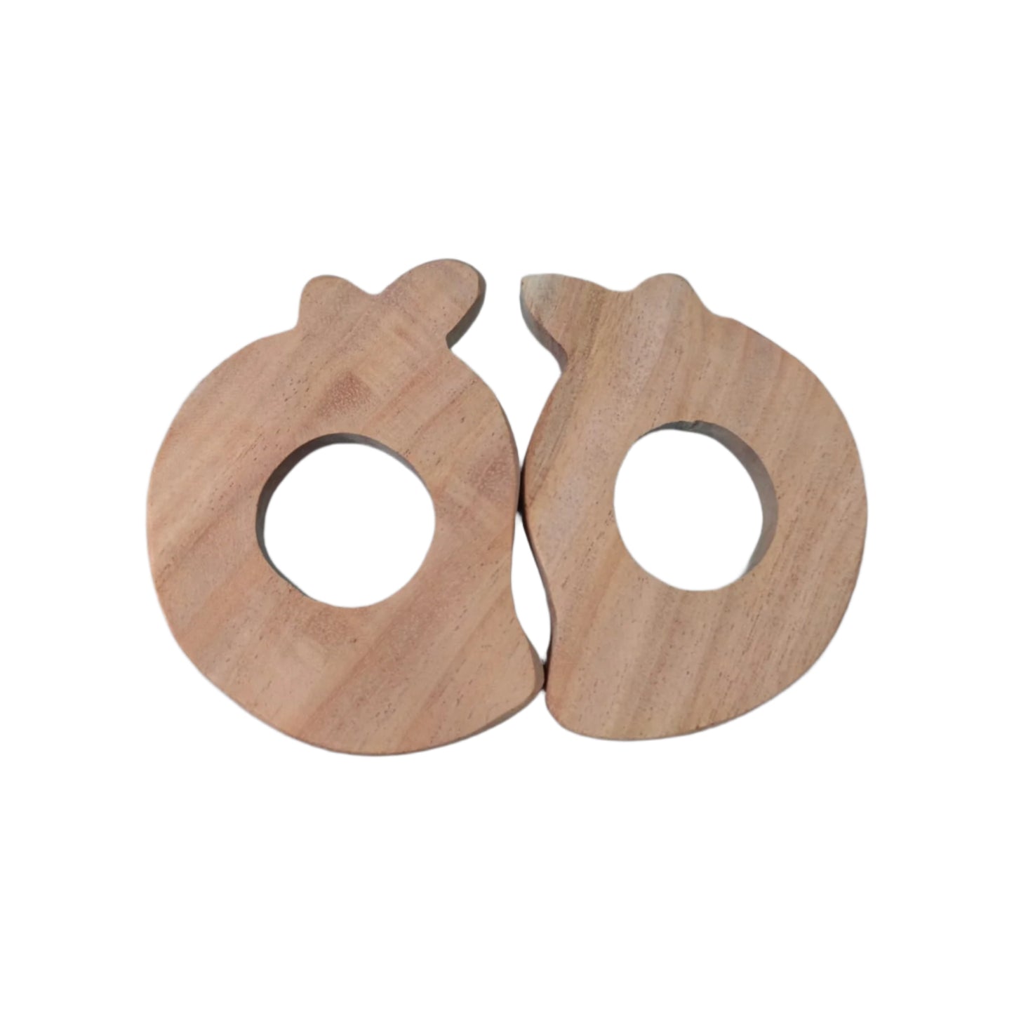 Mango Wooden Baby Teether - Eco-Friendly, BPA-Free & Safe for Infants.