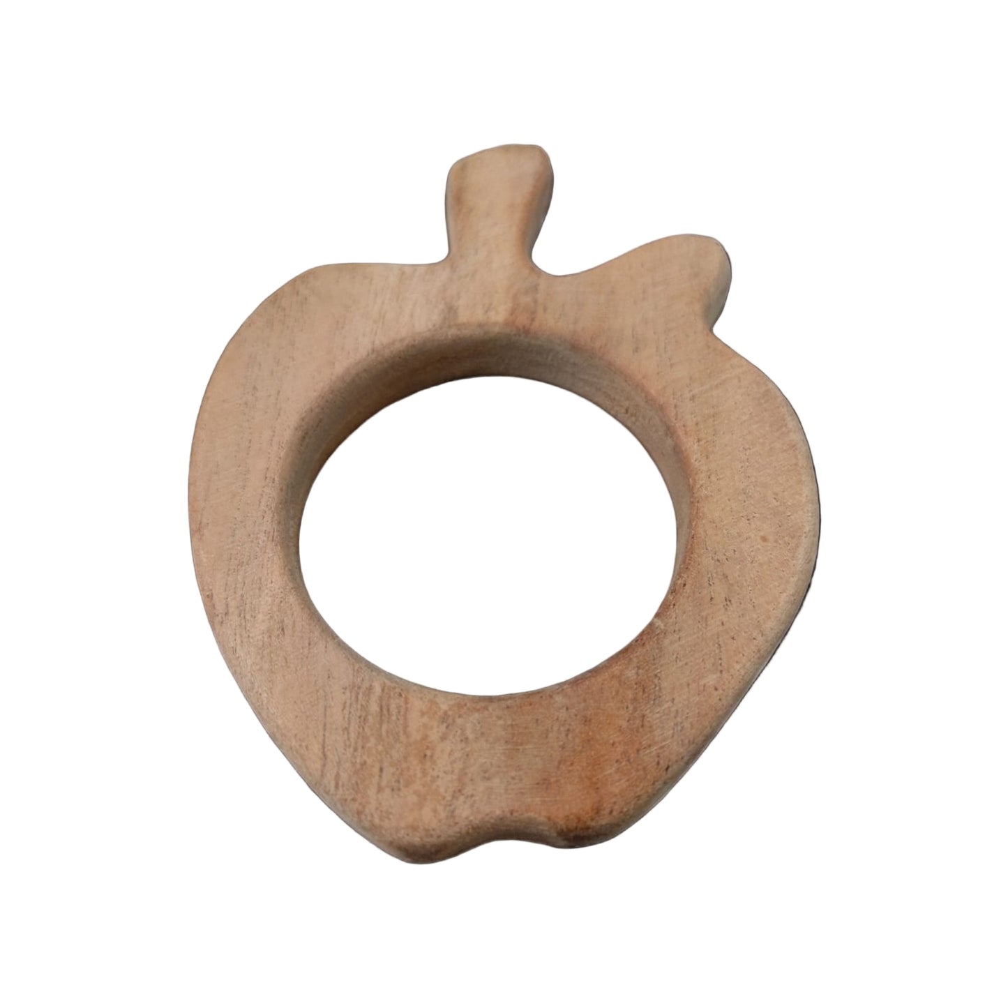 Wooden Teether Apple For Baby Unique Design And Happy Teething