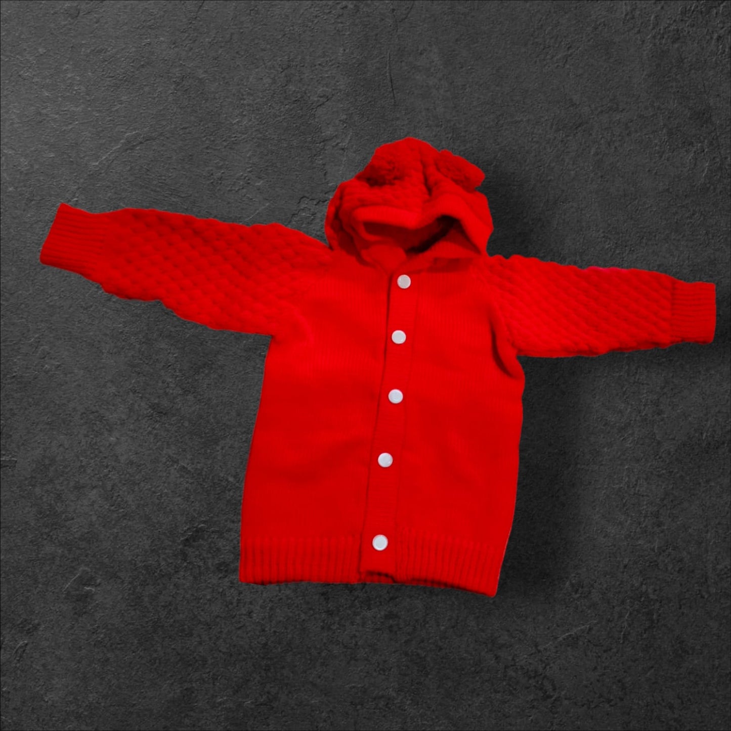 Woolen Sweater Hooded Pair For Newborns & Infants