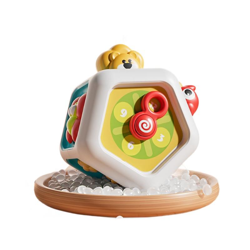 Baby Early Education Toy 7 In 1 Cartoon Lion Seven Sided Busy Ball