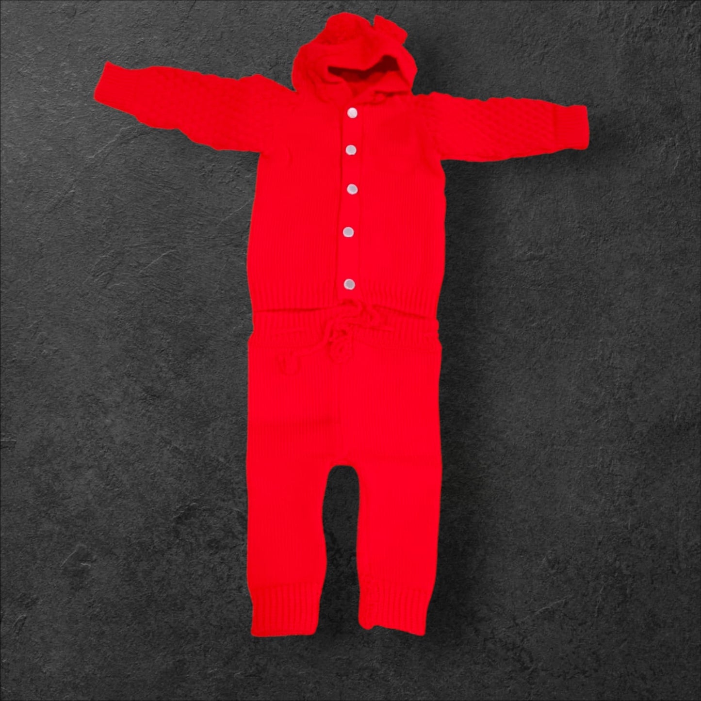Woolen Sweater Hooded Pair For Newborns & Infants
