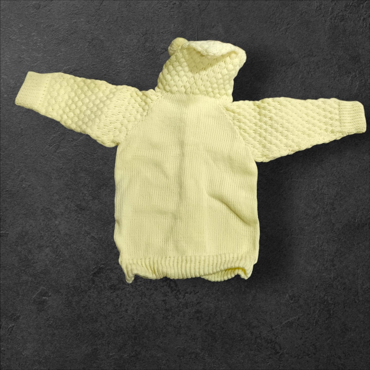 Woolen Sweater Hooded Pair For Newborns & Infants