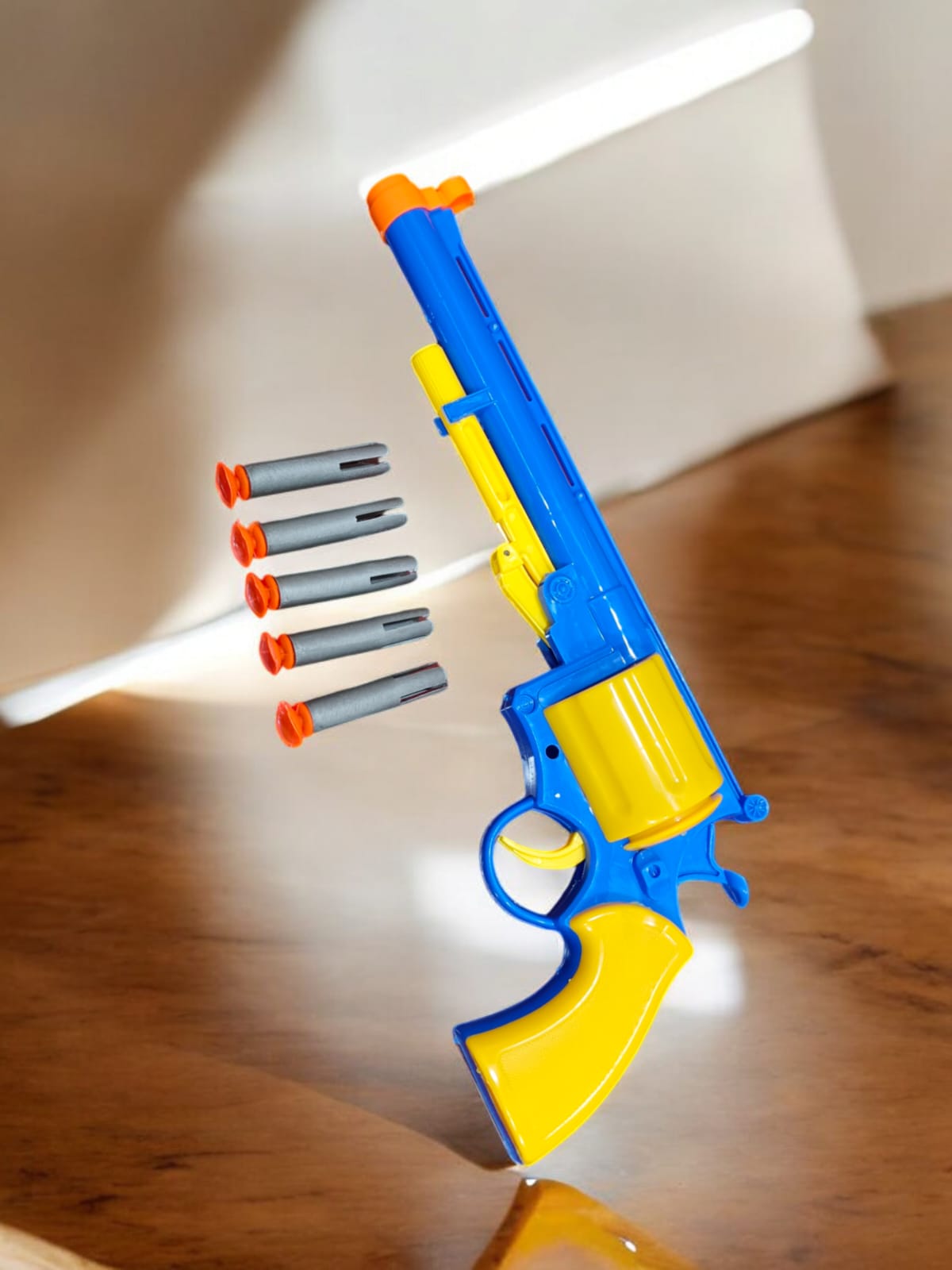 Plastic Air Pistol Toy With Rubber Bullets
