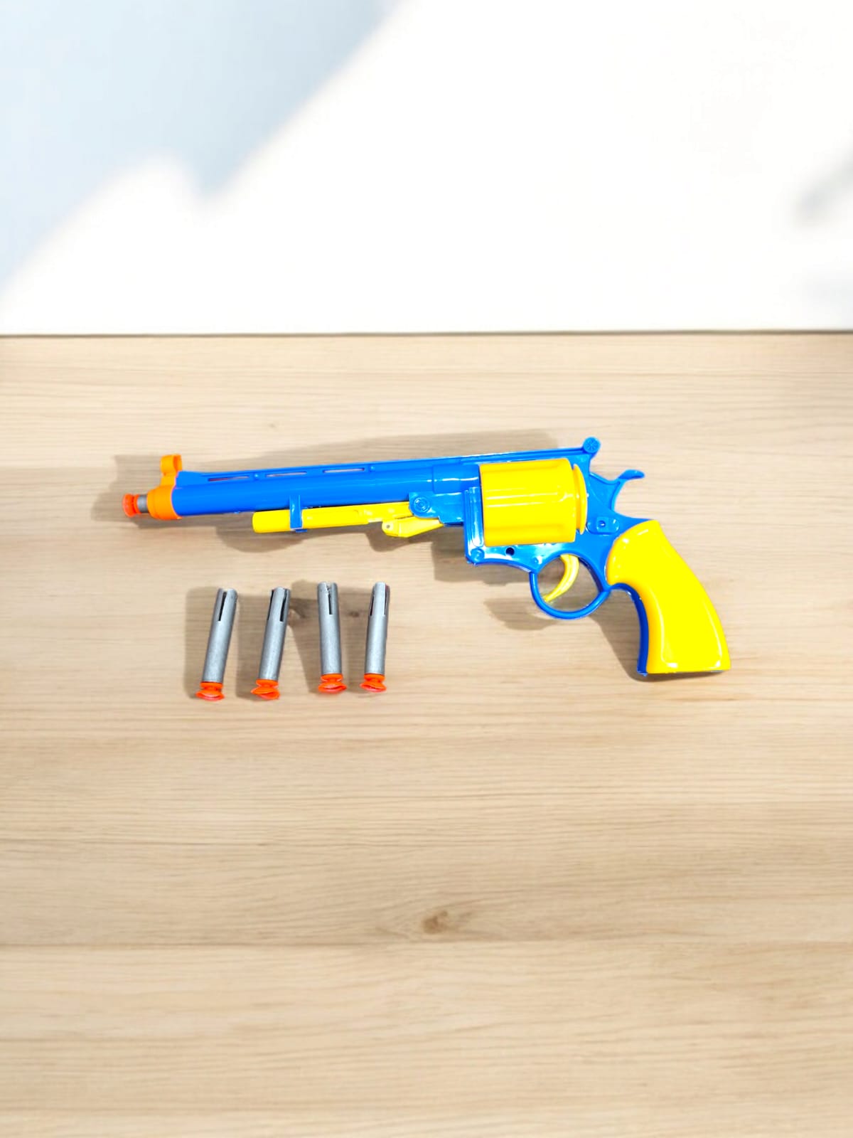 Plastic Air Pistol Toy With Rubber Bullets