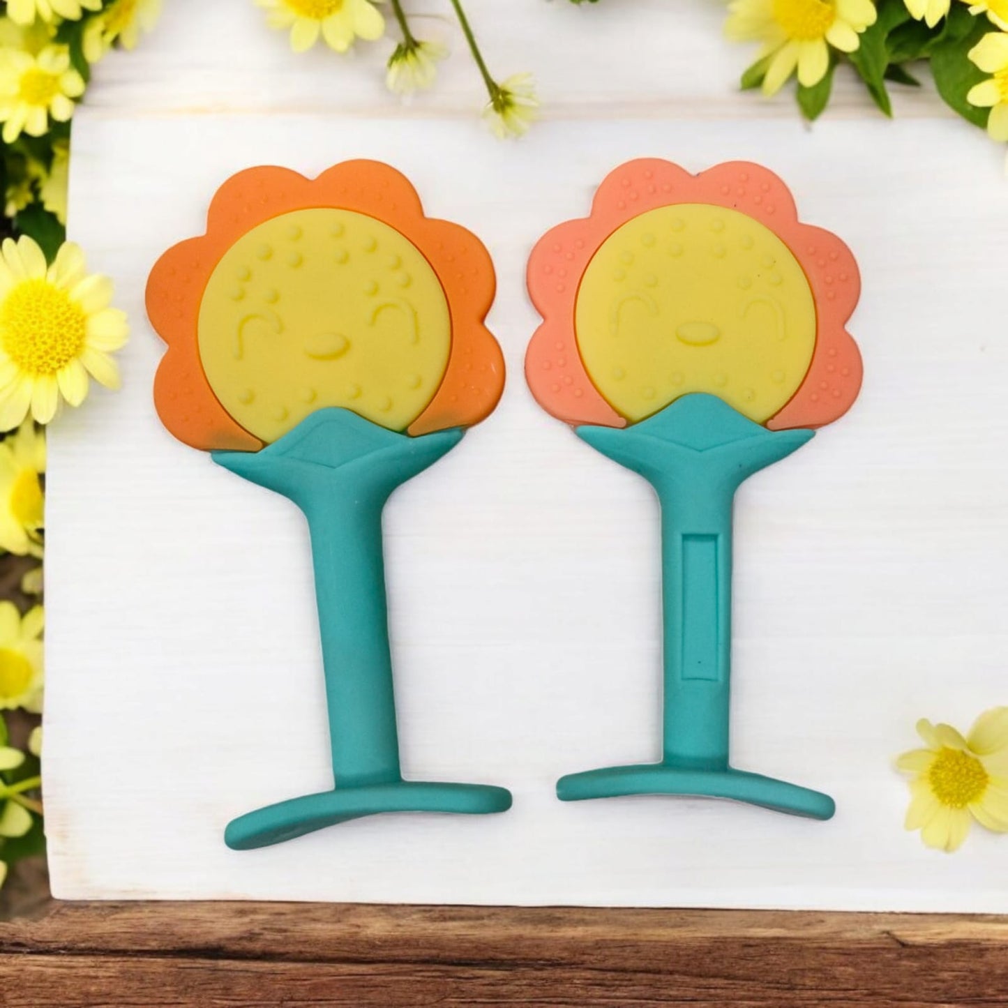 Silicone Teether Sunflower Shape