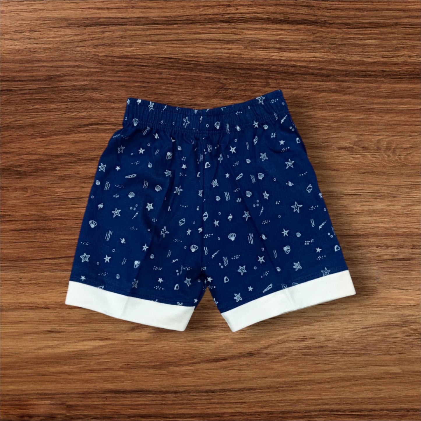 T-Shirt And Shorts In Blue With Teddy Print, Unique Combination And Your Baby Feel More Comfortable