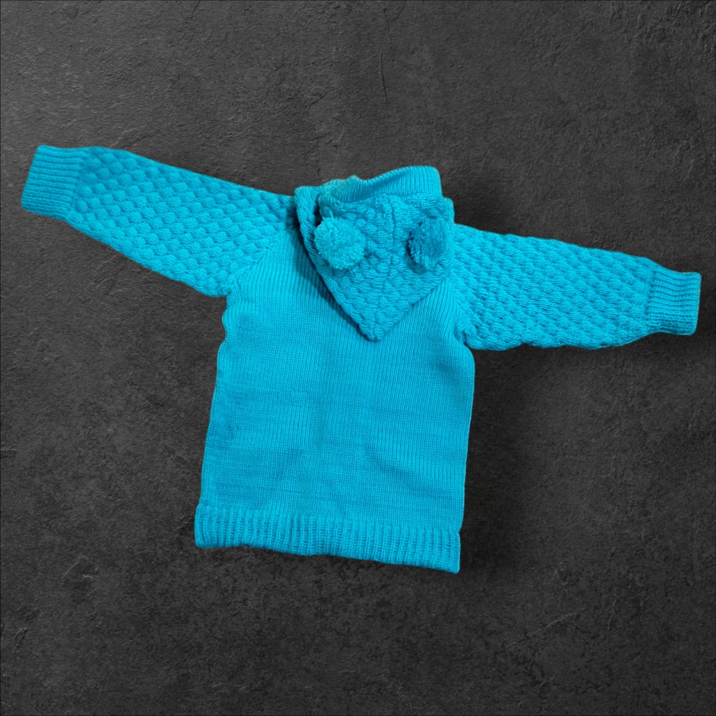 Woolen Sweater Hooded Pair For Newborns & Infants