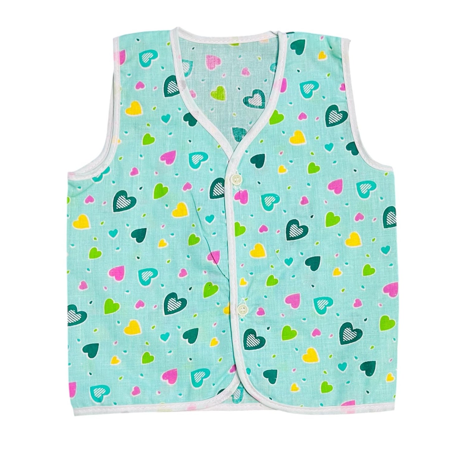 Baby Cotton Vest & Langot Set | Newborn Baby Clothes with Cute Prints