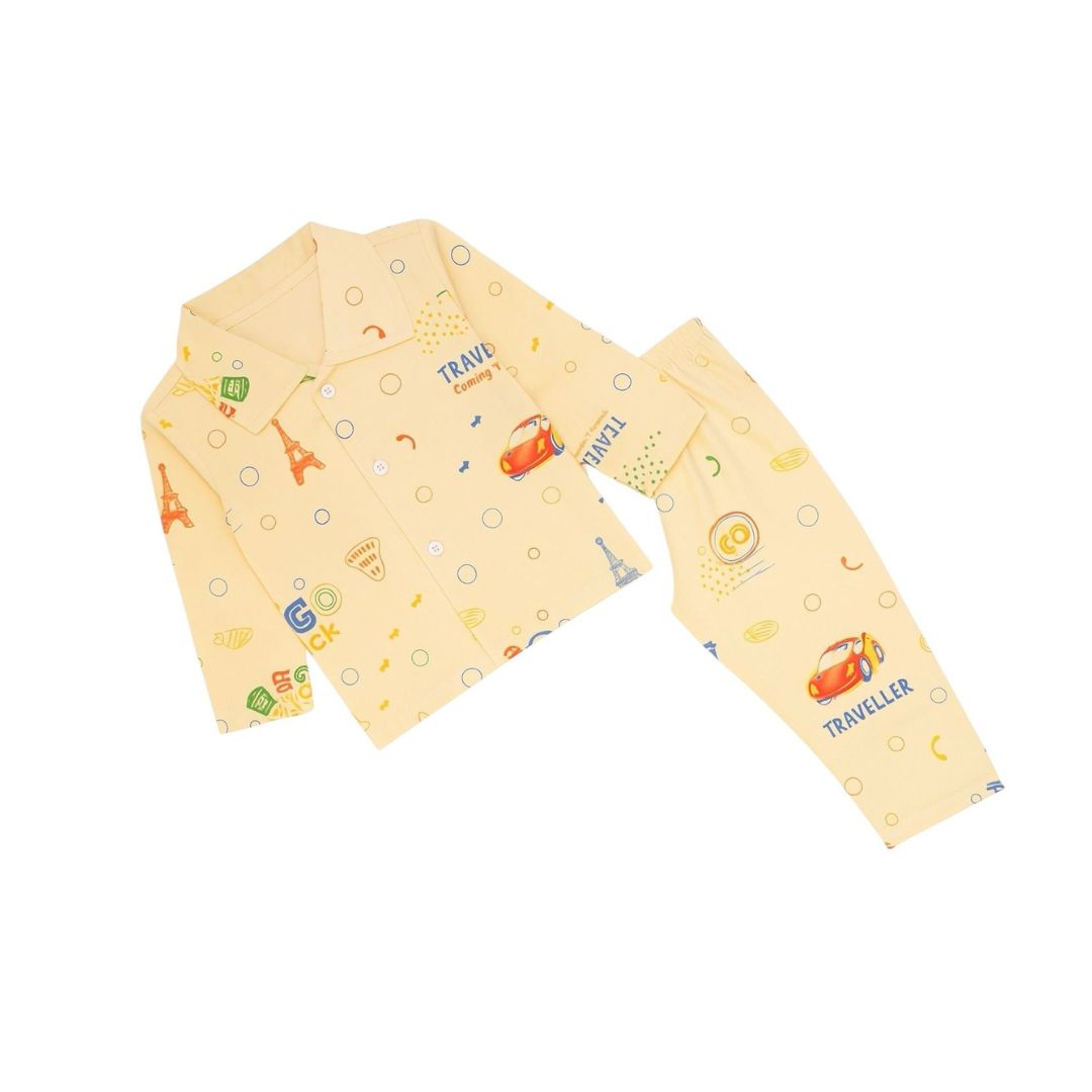 Kids Cotton Night Suit Comfortable 2-Piece Pajama Set