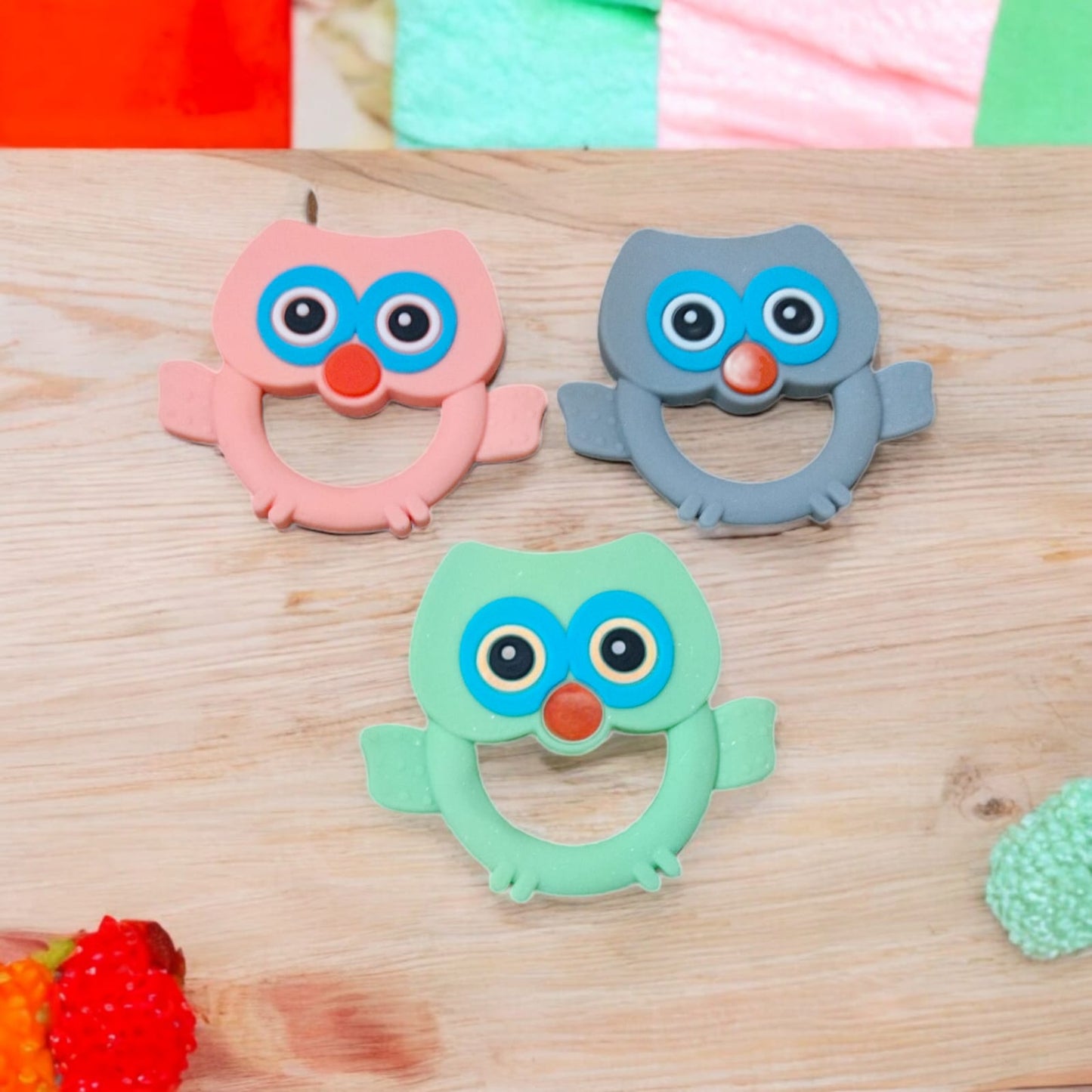 Silicone Teether Bird/Owl Shape