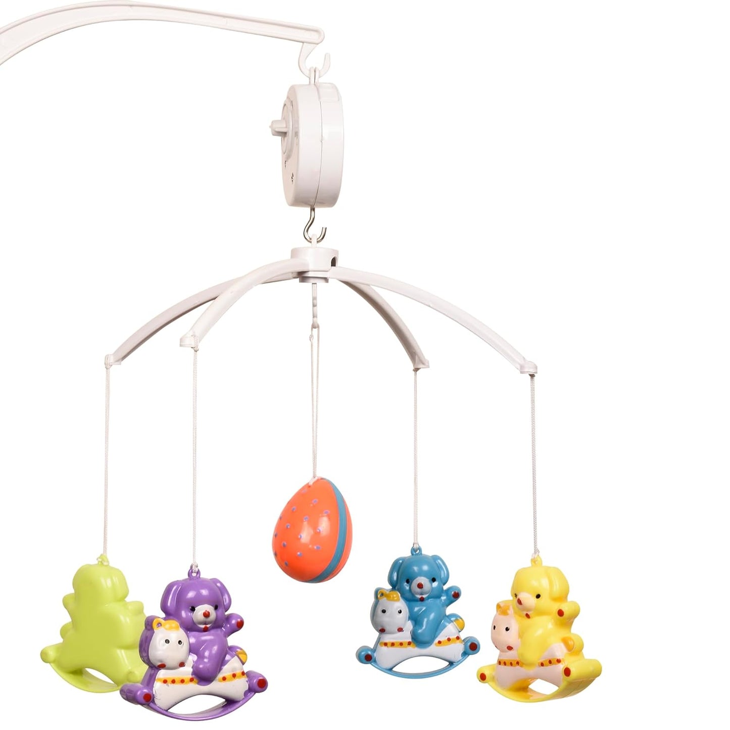 2-in-1 Baby Cot Musical Toy & Baby Spinner Toy Set (Bee, Snail & Butterfly)