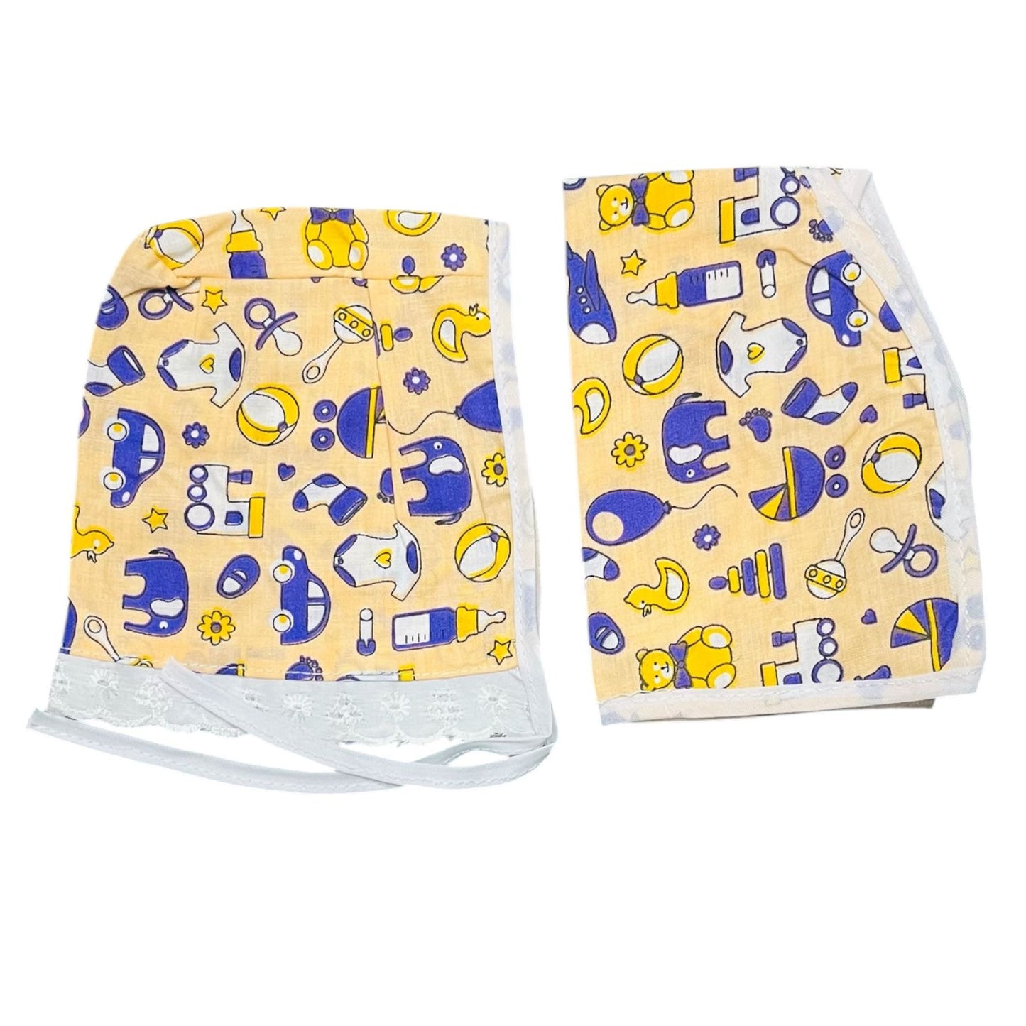 Baby Cotton Vest, Cap & Langot Set | Newborn Baby Clothes