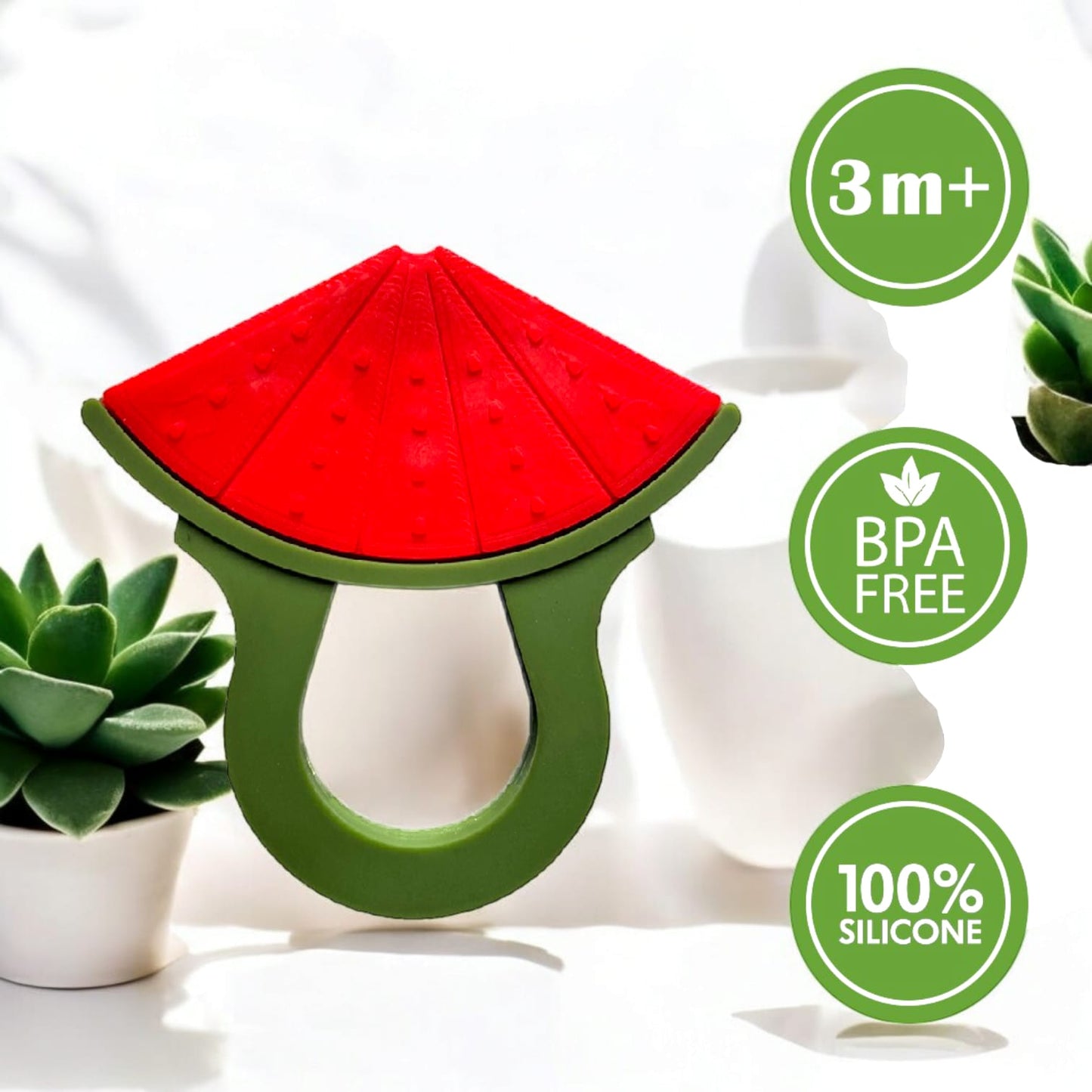 Silicone Teether Watermelon Shape