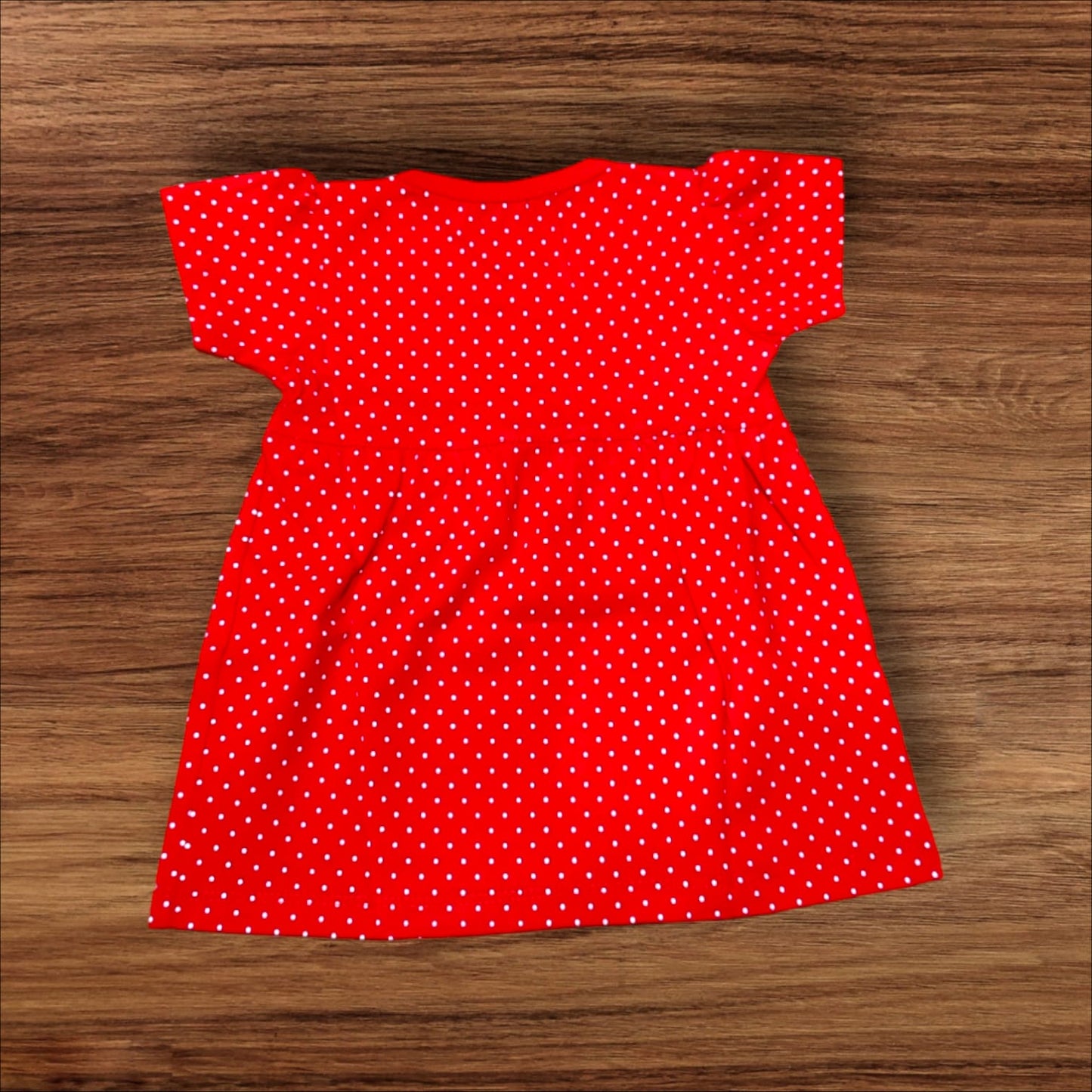 Polka Dot Frock With Cartoon Print