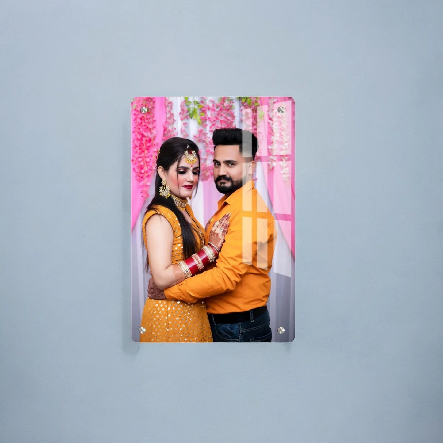 Personalized Acrylic Photo Frame Gift for Couples, Anniversary, Birthday & Home Decor