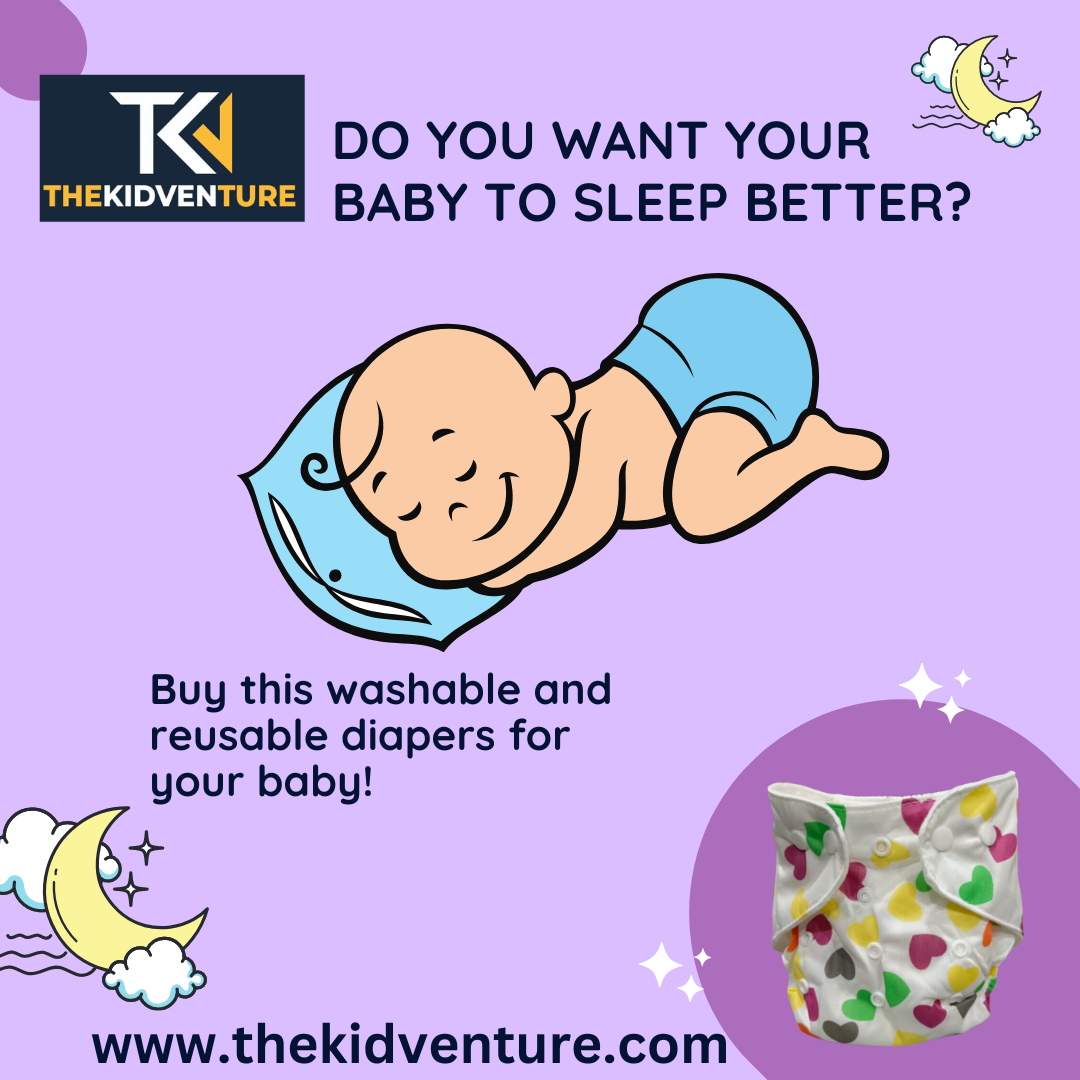 Reusable Cloth Diaper 0-3Y Freesize