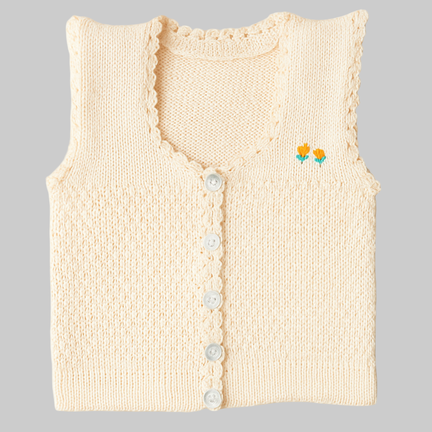 Newborn Baby Half Woolen Sweater | Vest – Soft Knitted Winter Wear