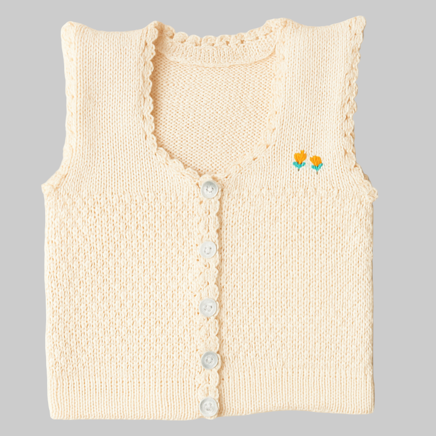 Newborn Baby Half Woolen Sweater | Vest – Soft Knitted Winter Wear