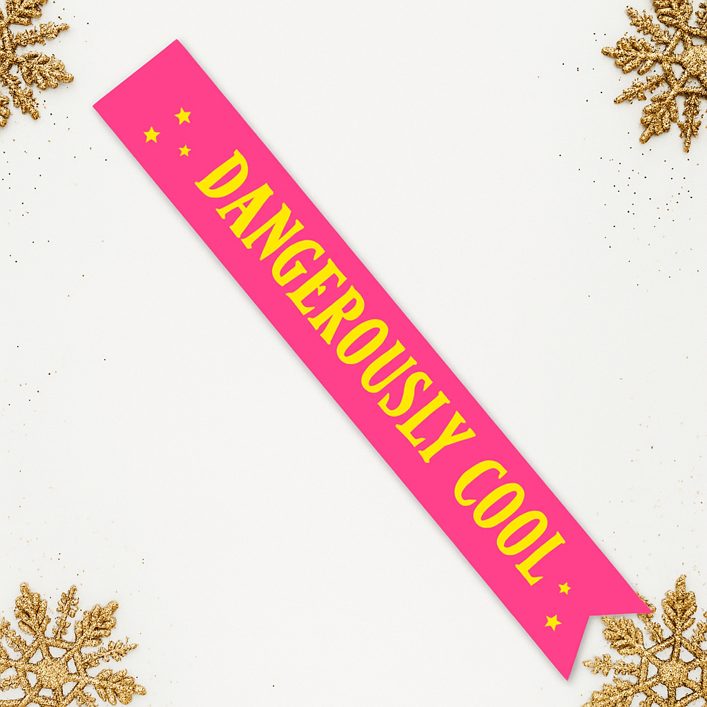 Customizable Satin Sash – Add Your Text | Personalized Party, Wedding, Birthday & Event Sash