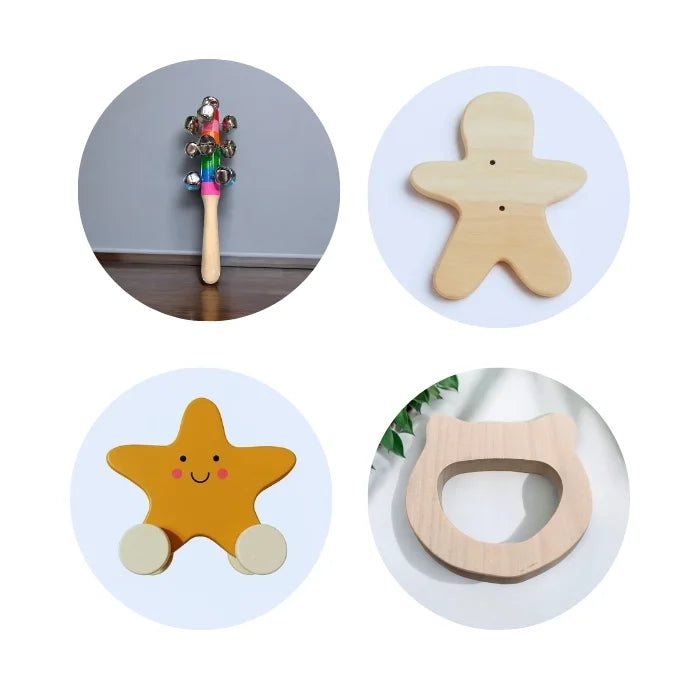 First Play Wooden Kit Eco-Friendly (Safe, Non-Toxic Toy for Newborns)