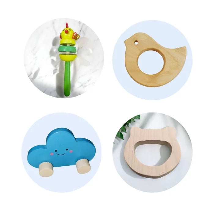 First Play Wooden Kit Eco-Friendly (Safe, Non-Toxic Toy for Newborns)