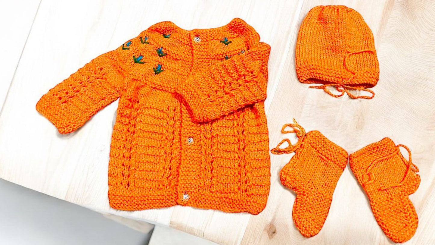 Woolen Sweaters For Newborns (Set Of 3)