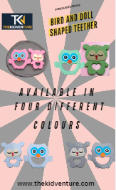 Silicone Teether Bird/Owl Shape