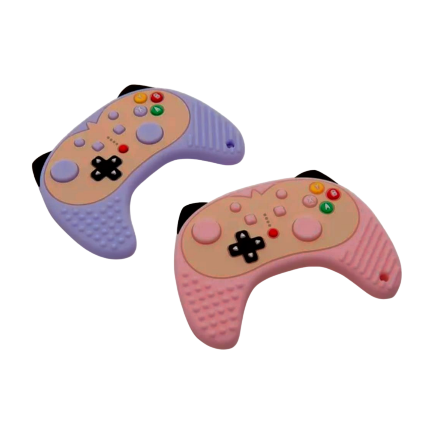 Silicone Teether Playful Remote For Kids - Twin Pack