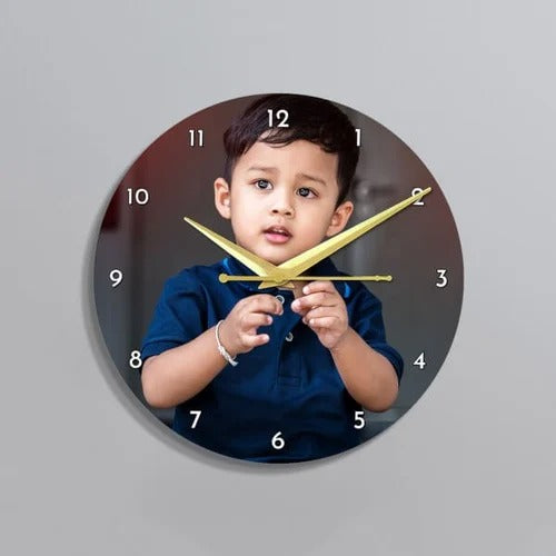 Customized Wall Clock with Photo | Decorative Wall Clock Custom Photo Gift