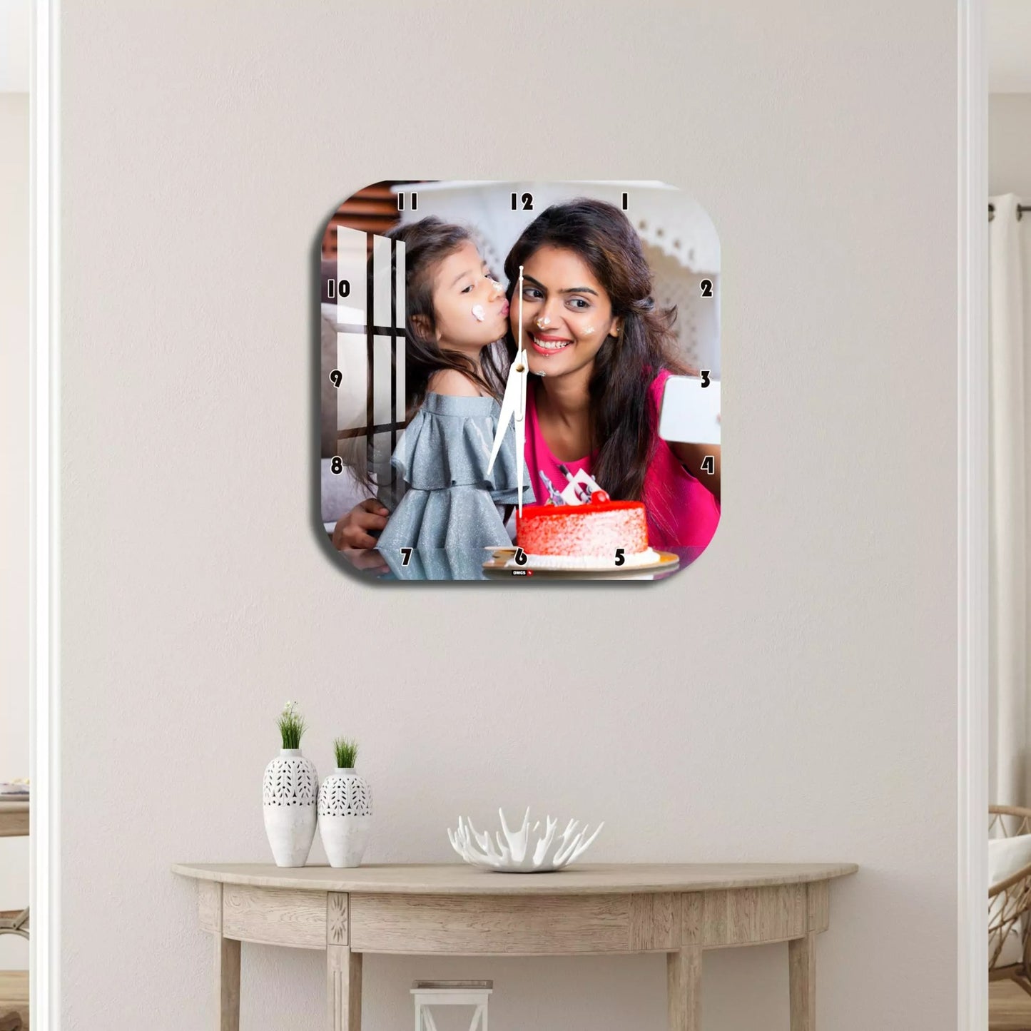 Customized Wall Clock with Photo | Decorative Wall Clock Custom Photo Gift
