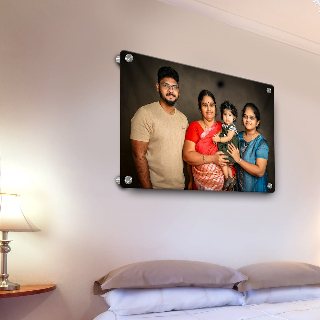 Personalized Acrylic Photo Frame |Photo Gift for Couples, Anniversary, Birthday & Home Decor