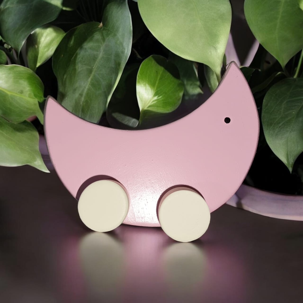 Eco Friendly Wooden Wheeled Toys (Set of 4)
