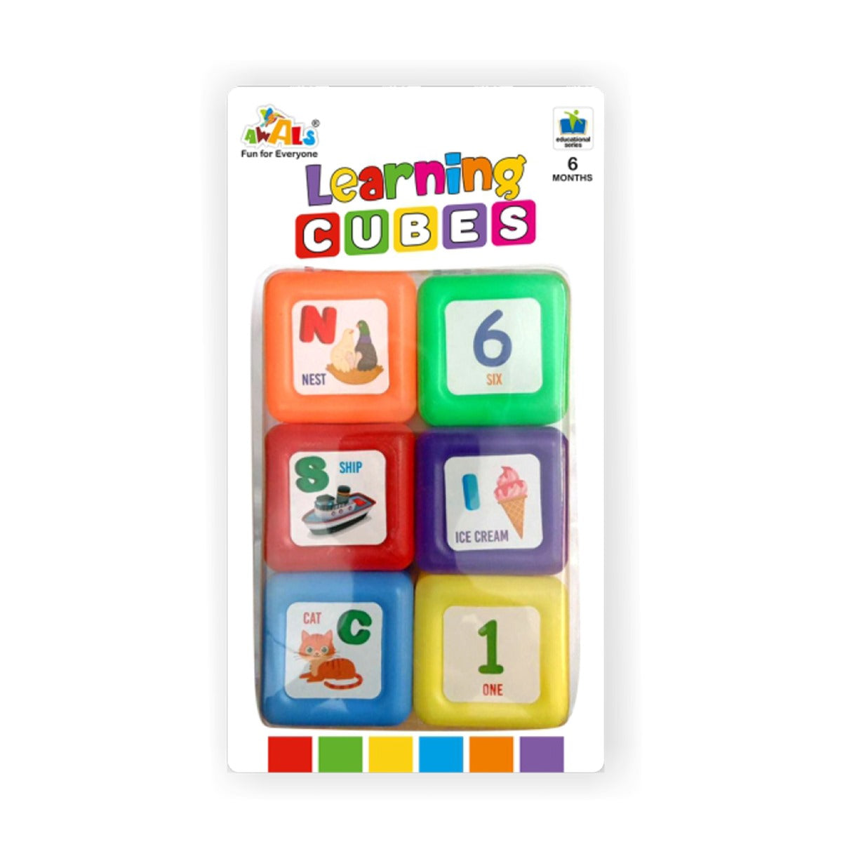 Toy Alpha Jumbo Cubes: Explore Letters