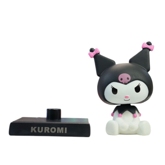 Kuromi Bobblehead Collectible Toy | Cute Anime Character Desk Decor for Kids & Fans
