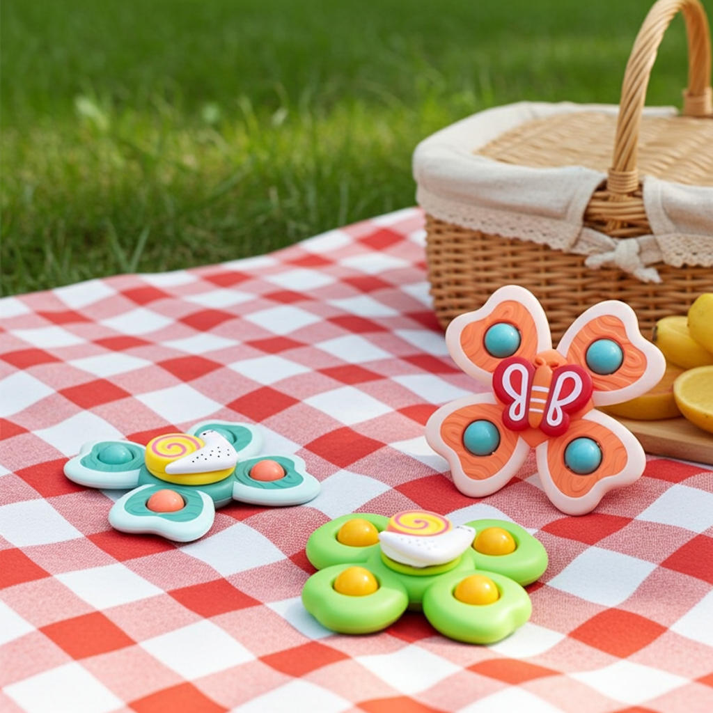 Baby Animal Spinning Toys – Snail, Bee & Butterfly Fidget Spinners