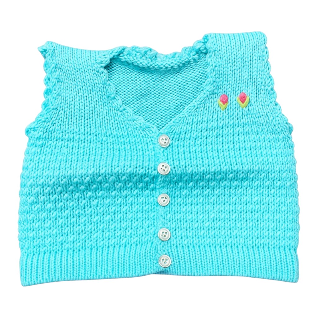 Newborn Baby Half Woolen Sweater | Vest – Soft Knitted Winter Wear