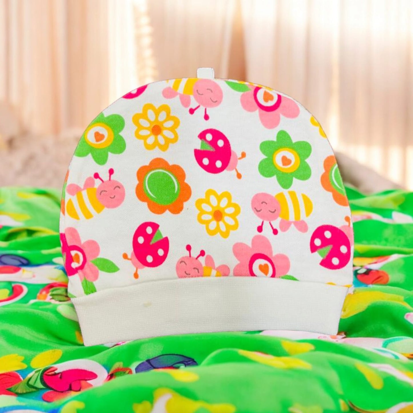BABY CAP/HAT FOR NEWBORN KIDS (SET OF 3)