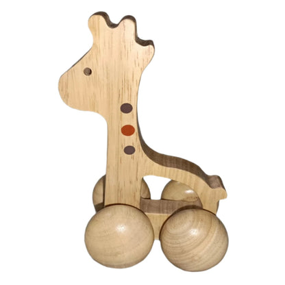 Giraffe Wooden Push Toy | Montessori Baby & Toddler Toy