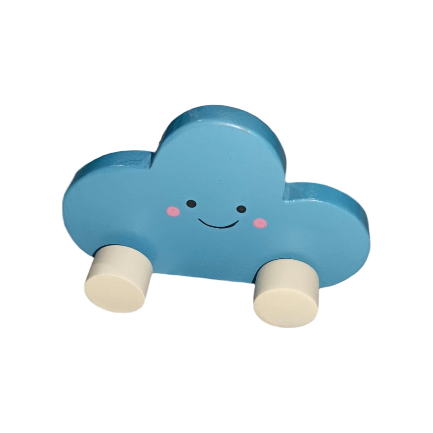 Blue Wooden Cloud Toy | Montessori Baby & Toddler Toy