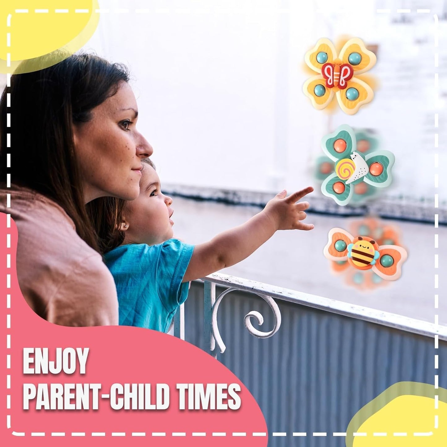 Baby Animal Spinning Toys – Snail, Bee & Butterfly Fidget Spinners