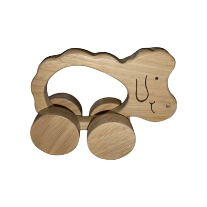 Sheep Wooden Push Toy with Wheels | Montessori Baby & Toddler Toy
